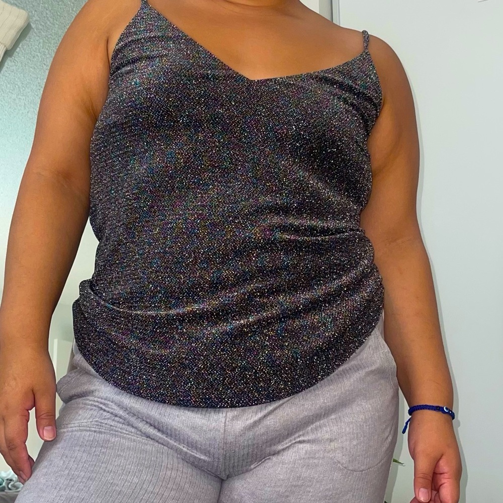 Super cute, sparkly vintage Express tank top